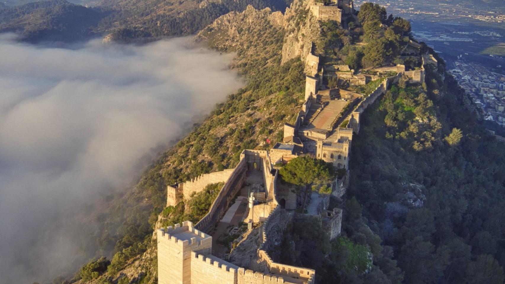 Vista desde las alturas del castillo de Xàtiva. Turisme CV