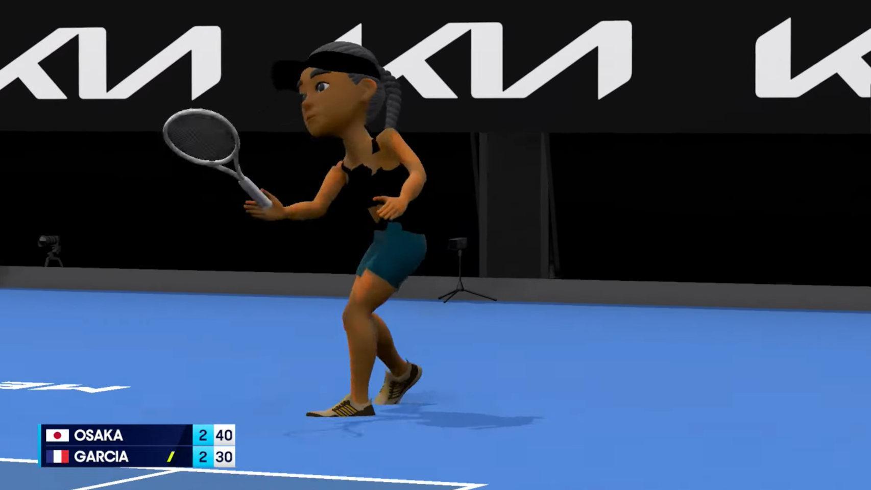 Captura de un partido del Australian Open emitido por la cuenta oficial