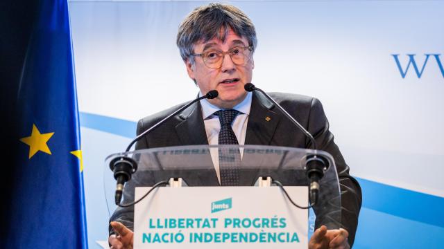 El expresident y líder de Junts, Carles Puigdemont, este viernes en Bruselas.