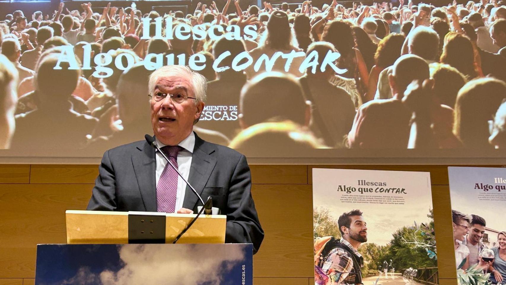 El alcalde de Illescas (Toledo), José Manuel Tofiño, presenta la nueva campaña de promoción turística.