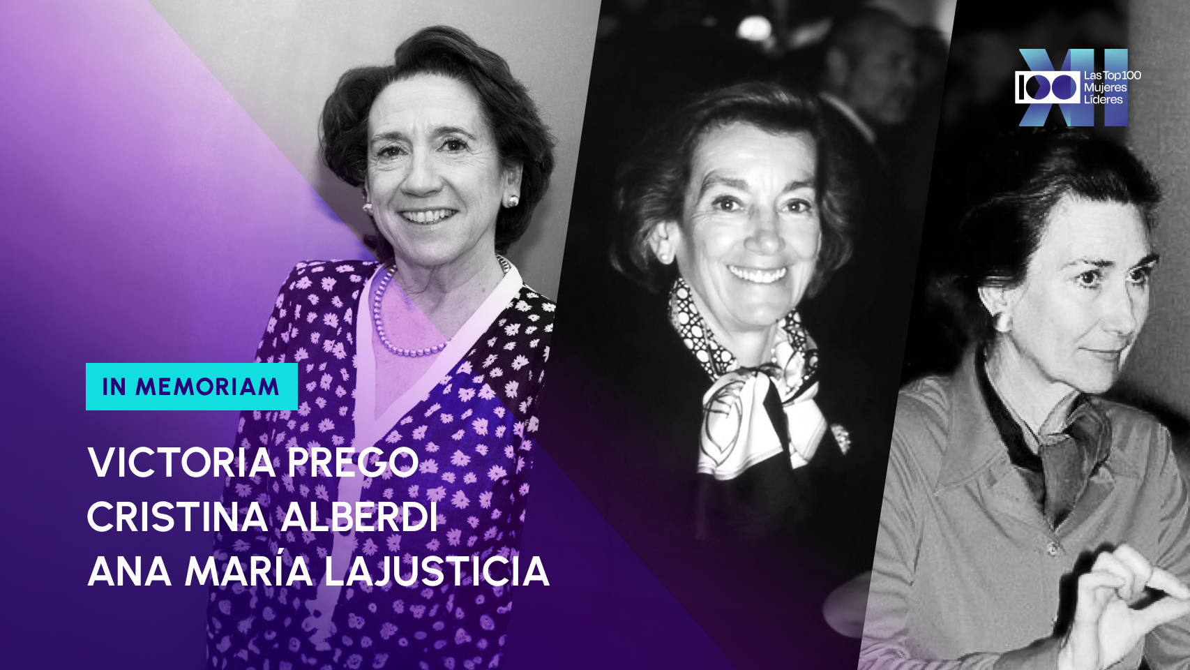 Cristina Alberdi, Victoria Prego y Ana María Lajusticia fallecieron en 2024.