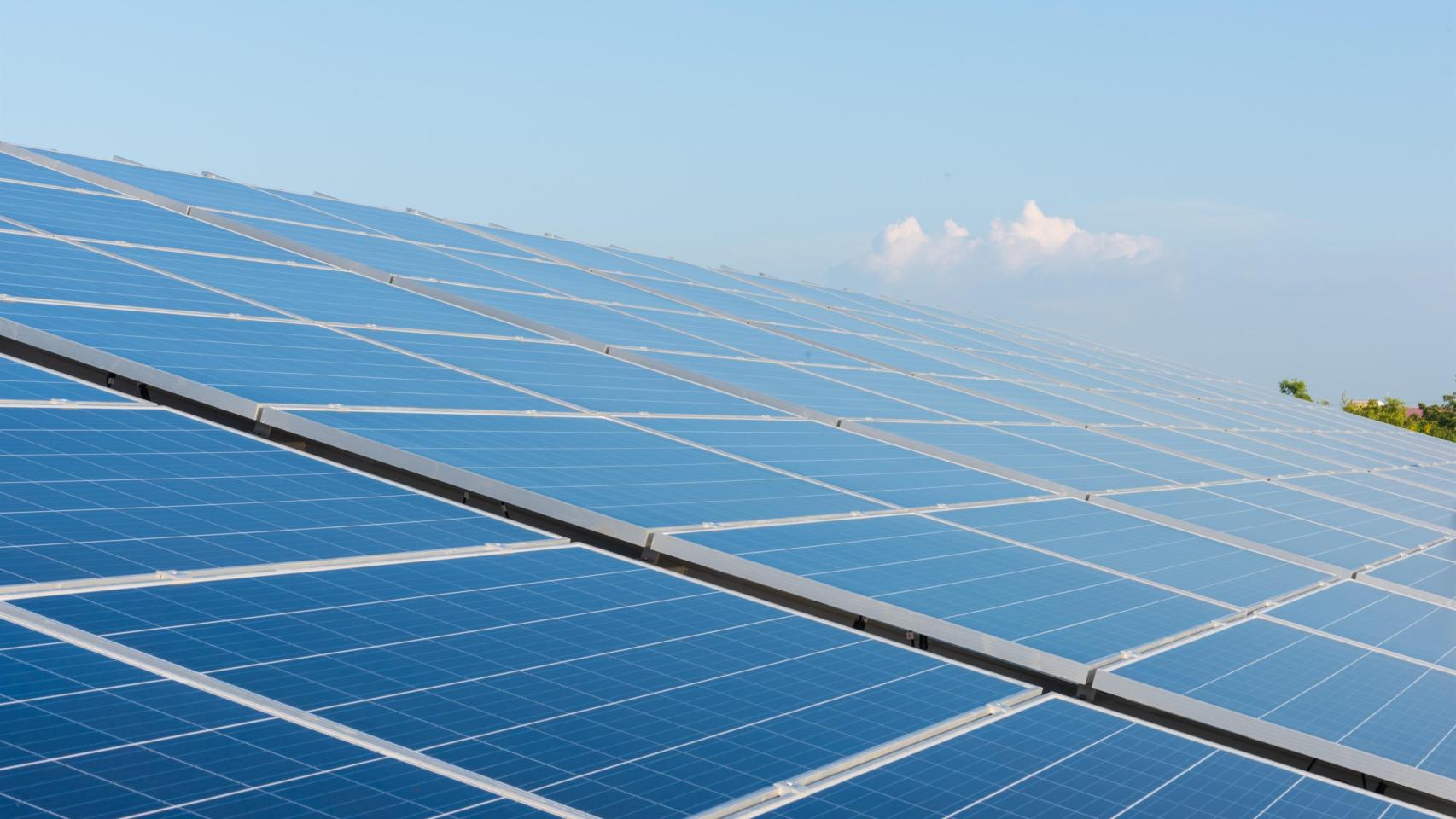 Panel solar fotovoltaico.