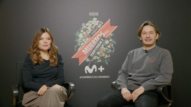 Laura y Alberto Caballero en el junket de la segunda temporada de 'Muertos S.L.'