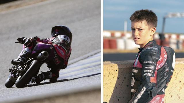 Leo Blanco Vaquero, la joven promesa del motociclismo española vive en Fuensaldaña