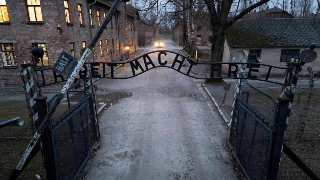 Entrance gate to Auschwitz