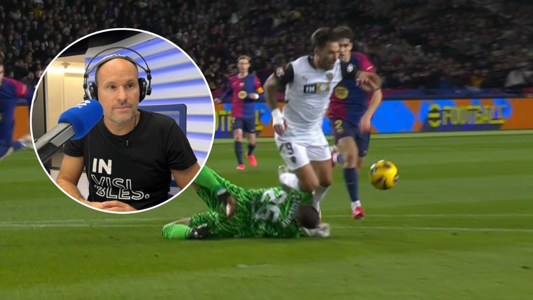 La opinión de Mateu Lahoz sobre el penalti anulado al Valencia contra el Barça