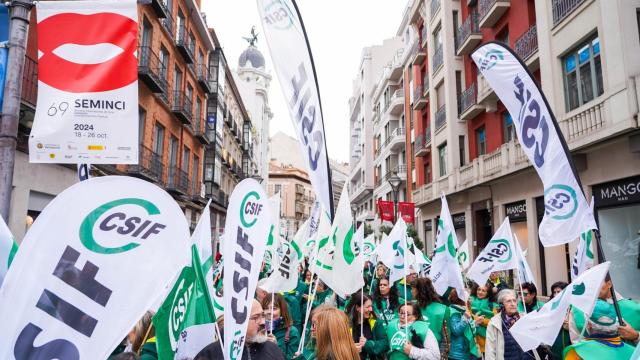 Una manifestación de CSIF Castilla y León en Valladolid
