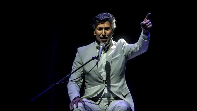 El cantaor Arcángel en uno de sus conciertos.