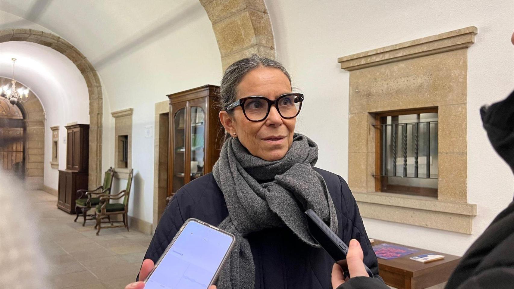 La edil no adscrita Mercedes Rosón.