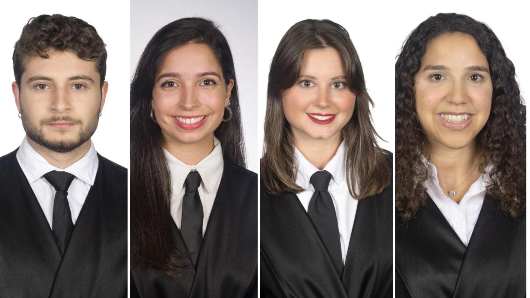 De izquierda a derecha, Raúl Fernández,  Alba Fernández,  María Escolano y Raquel Tormo.