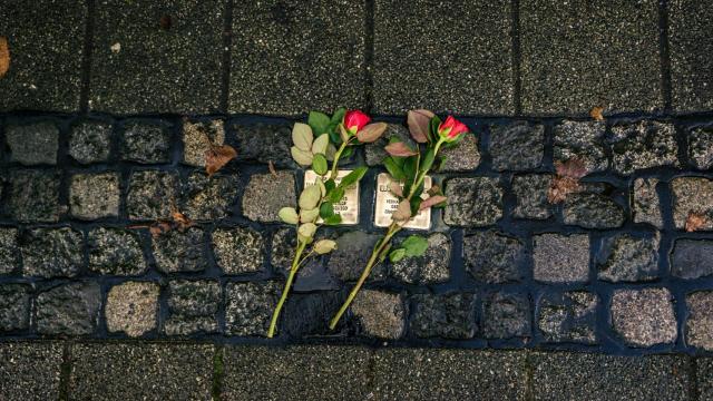 Foto de archivo de unas piedras del tropiezo en Alemania