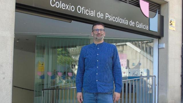 José Berdullas, vocal de la Xunta de Goberno do Colexio Psicólogos Galicia.