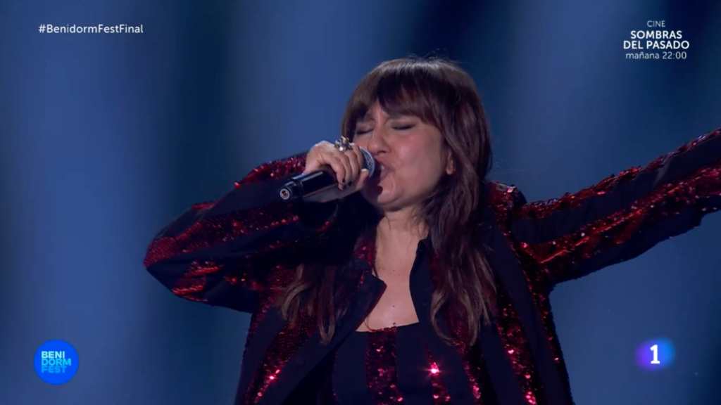 Amaral en la final del Benidorm Fest 2025.