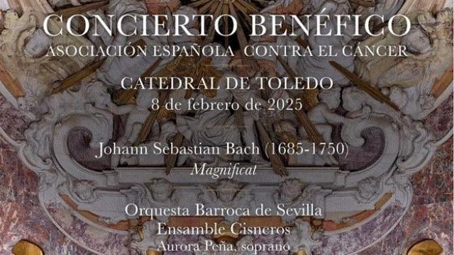 El cartel del concierto benéfico.