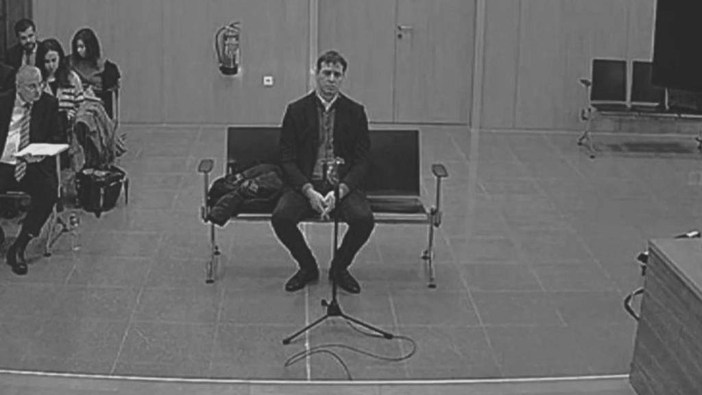 David Sánchez, durante su declaración ante el juez el pasado 9 de enero.