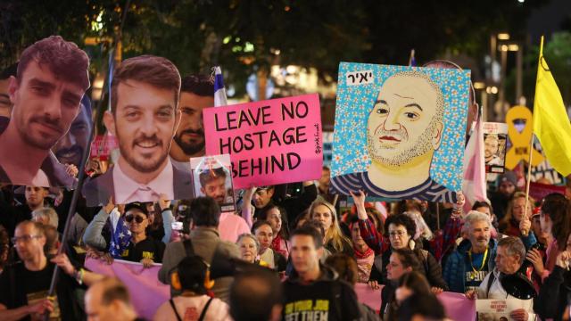 Manifestación el pasado martes en Tel Aviv por el regreso de todos los rehenes retenidos en Gaza.