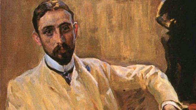 Retrato de Juan Ramón Jiménez realizado por Joaquín Sorolla en 1903. Foto: Wikimedia commons