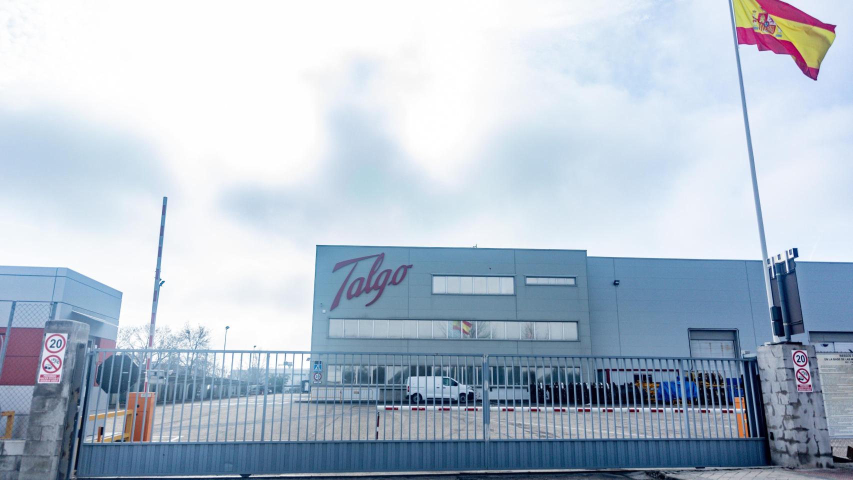 Fachada de la sede de Talgo en Madrid (España).