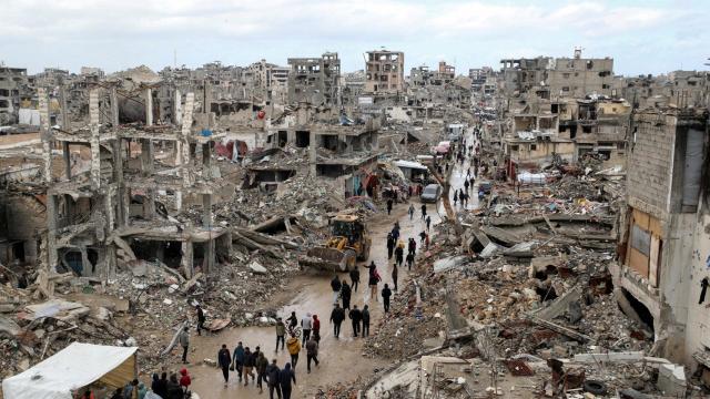 Vista de la ciudad de Gaza tras la guerra contra Israel iniciada por Hamás.