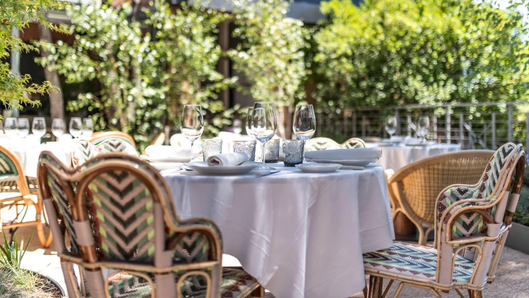 La terraza del restaurante.
