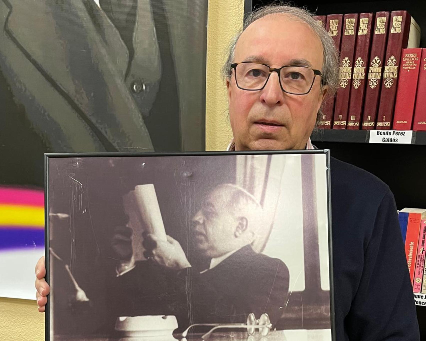 Isabelo Herreros, presidente de la Asociación Manuel Azaña, con domicilio social y sede nacional en Talavera de la Reina.