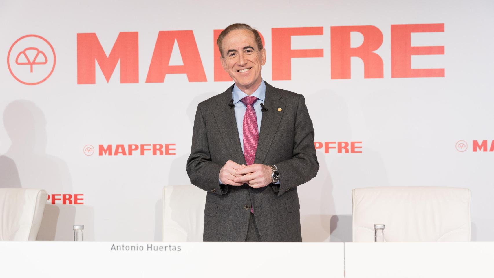 Antonio Huertas, presidente de Mapfre, en la presentación de los resultados de 2024 de la aseguradora.