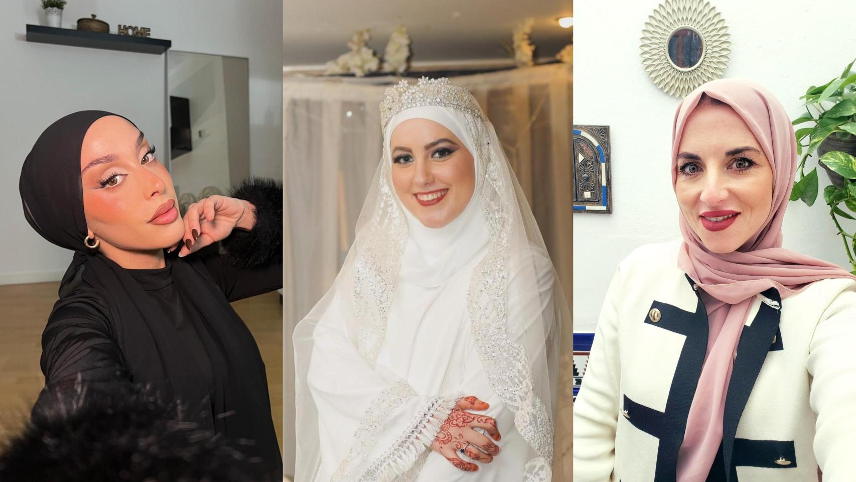 De izquierda a derecha, Paula Lebrón, Jésica Sánchez y María Bermudo.