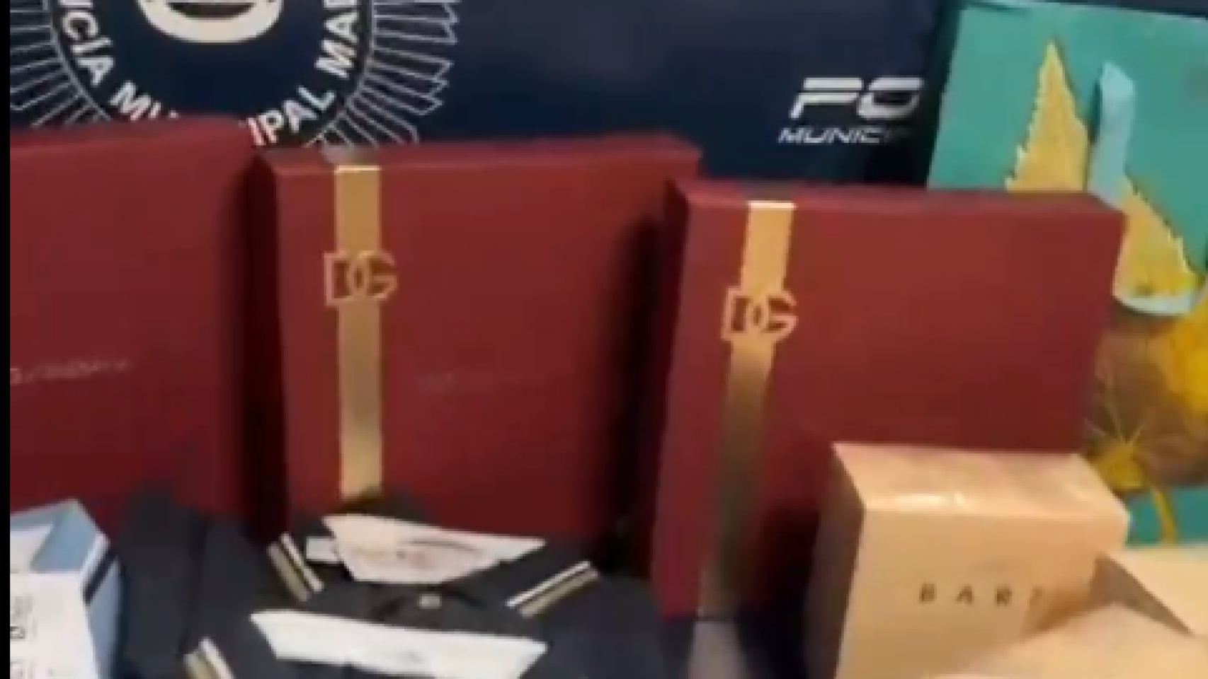 Diversos objetos robados en Madrid.