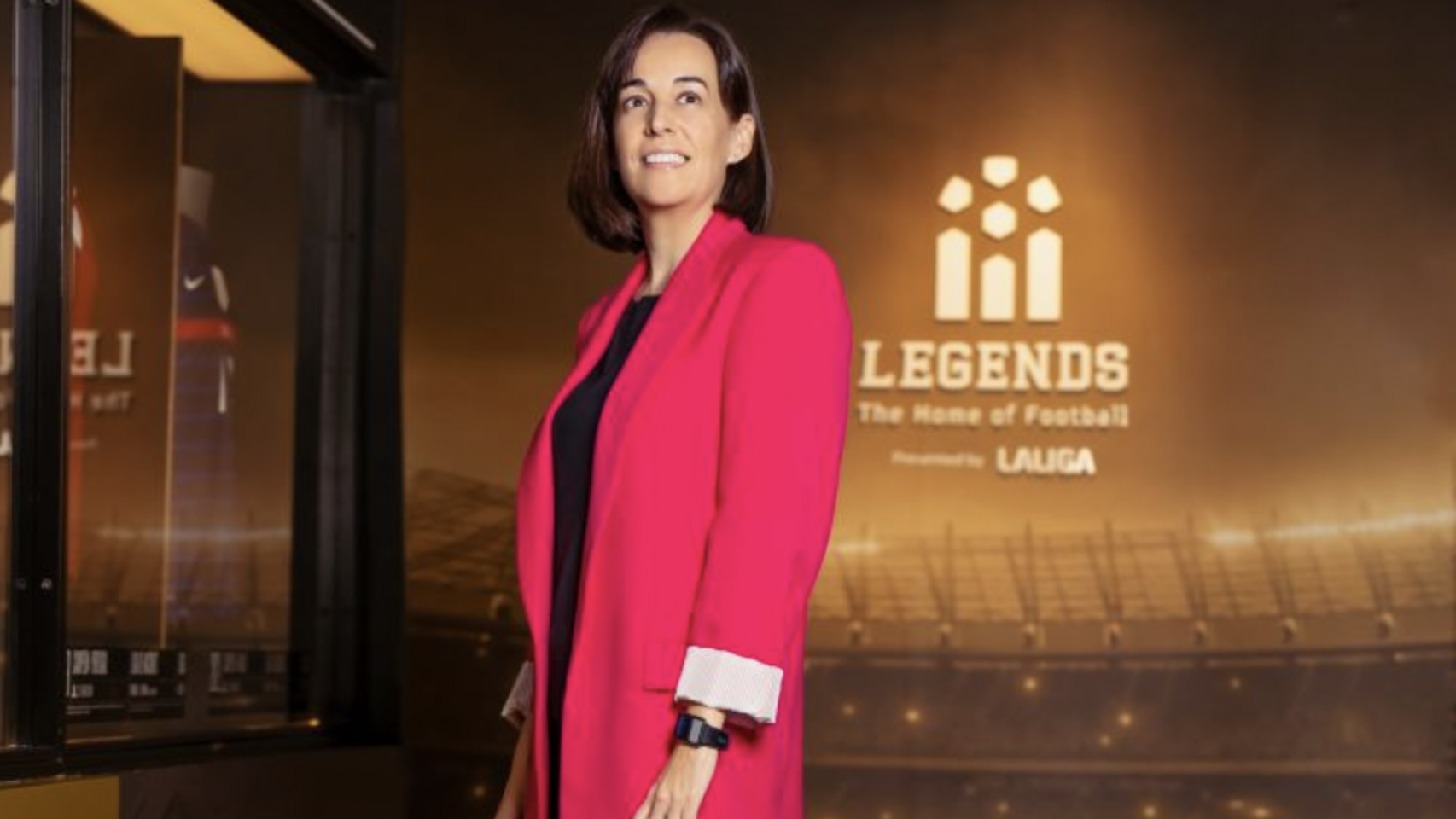 Laura Valdeolivas en su presentación como CEO del Museo Legends de LaLiga.