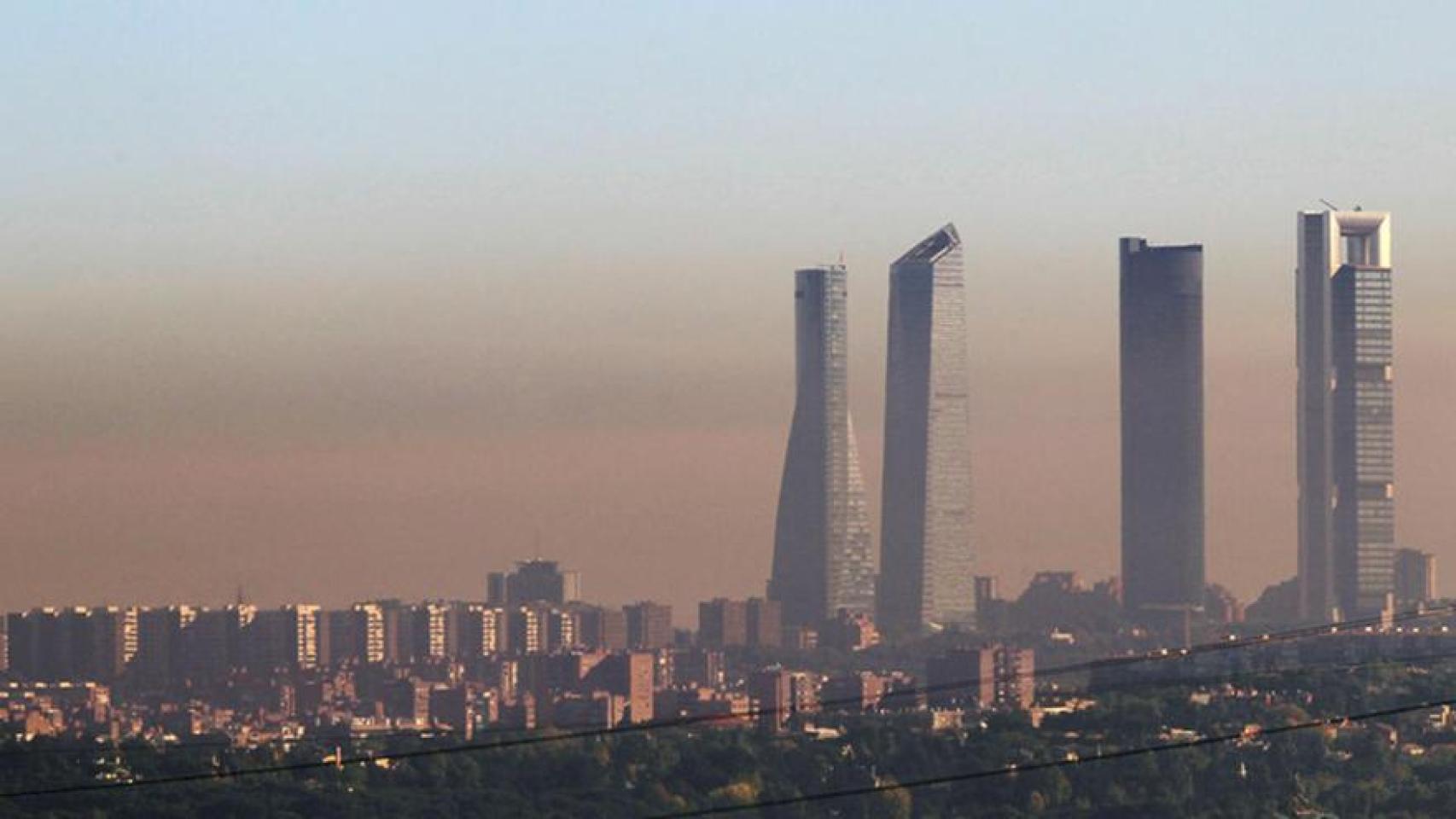 Una imagen de la contaminación en la ciudad de Madrid.