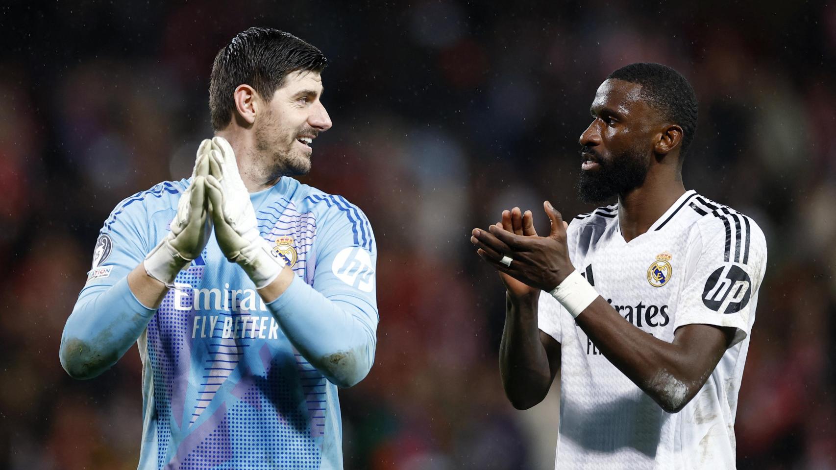 Courtois y Rüdiger, con el Real Madrid