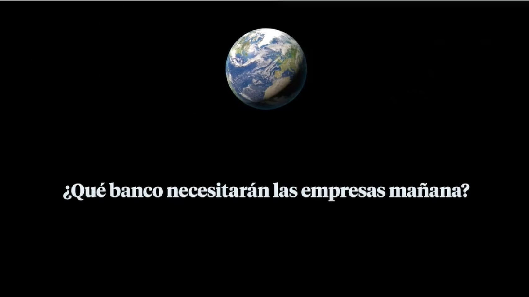 Imagen de la nueva campaña de BBVA con el lema ¿Qué banco necesitarán las empresas mañana?.