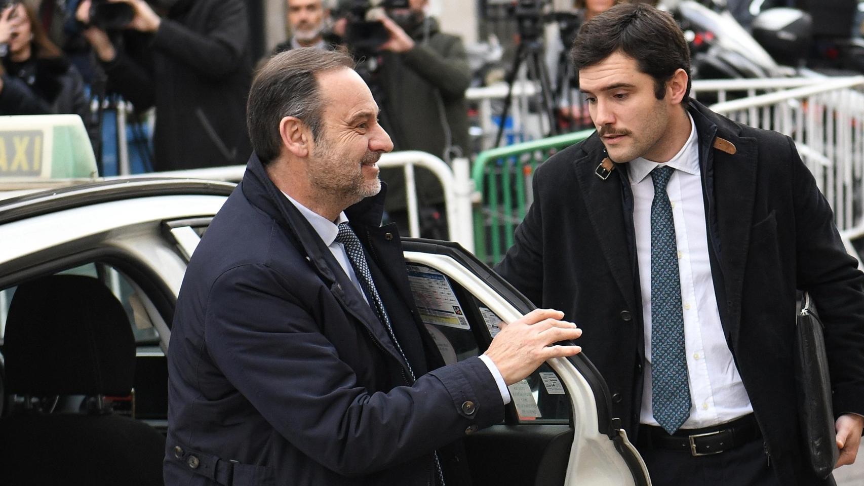 Ábalos, a su llegada al Tribunal Supremo, este jueves.