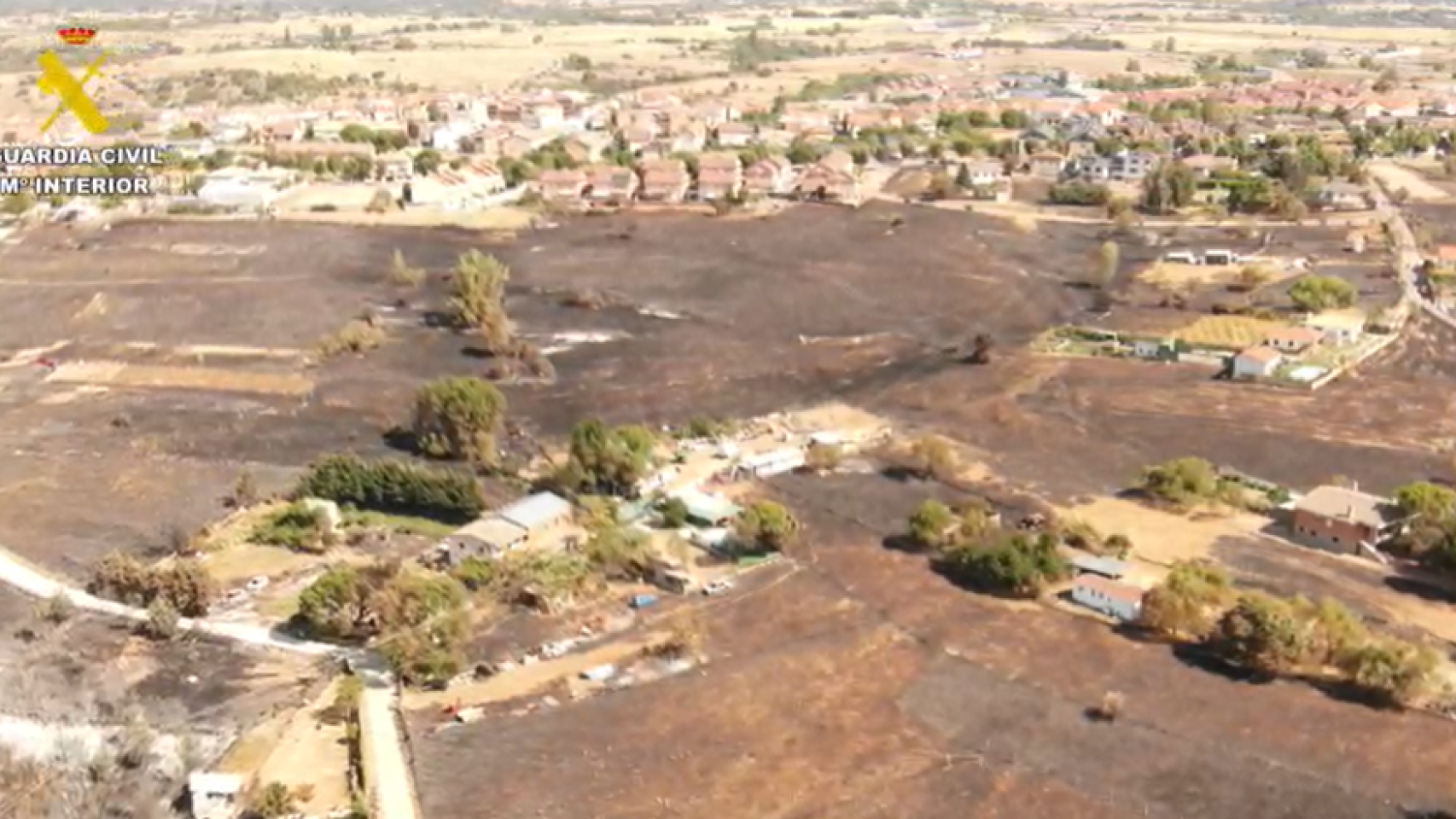 El Molar después del incendio.