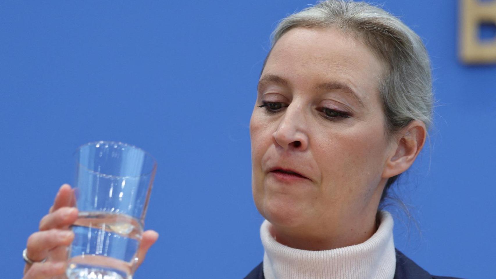 Alice Weidel, en la rueda de prensa después de las elecciones generales alemanas en Berlín.