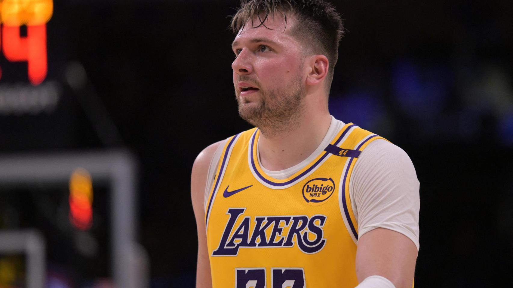 Luca Doncic, durante un partido con Los Ángeles Lakers