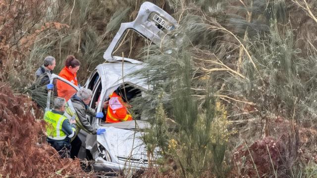 Accidente registrado en Vilardevós (Ourense).