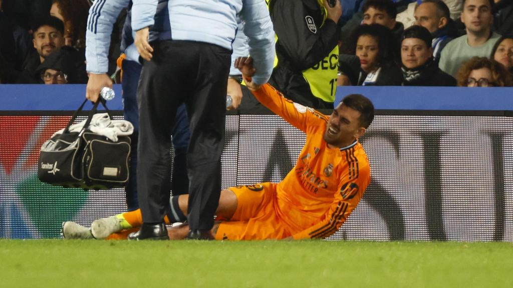 Dani Ceballos, tras lesionarse contra la Real Sociedad