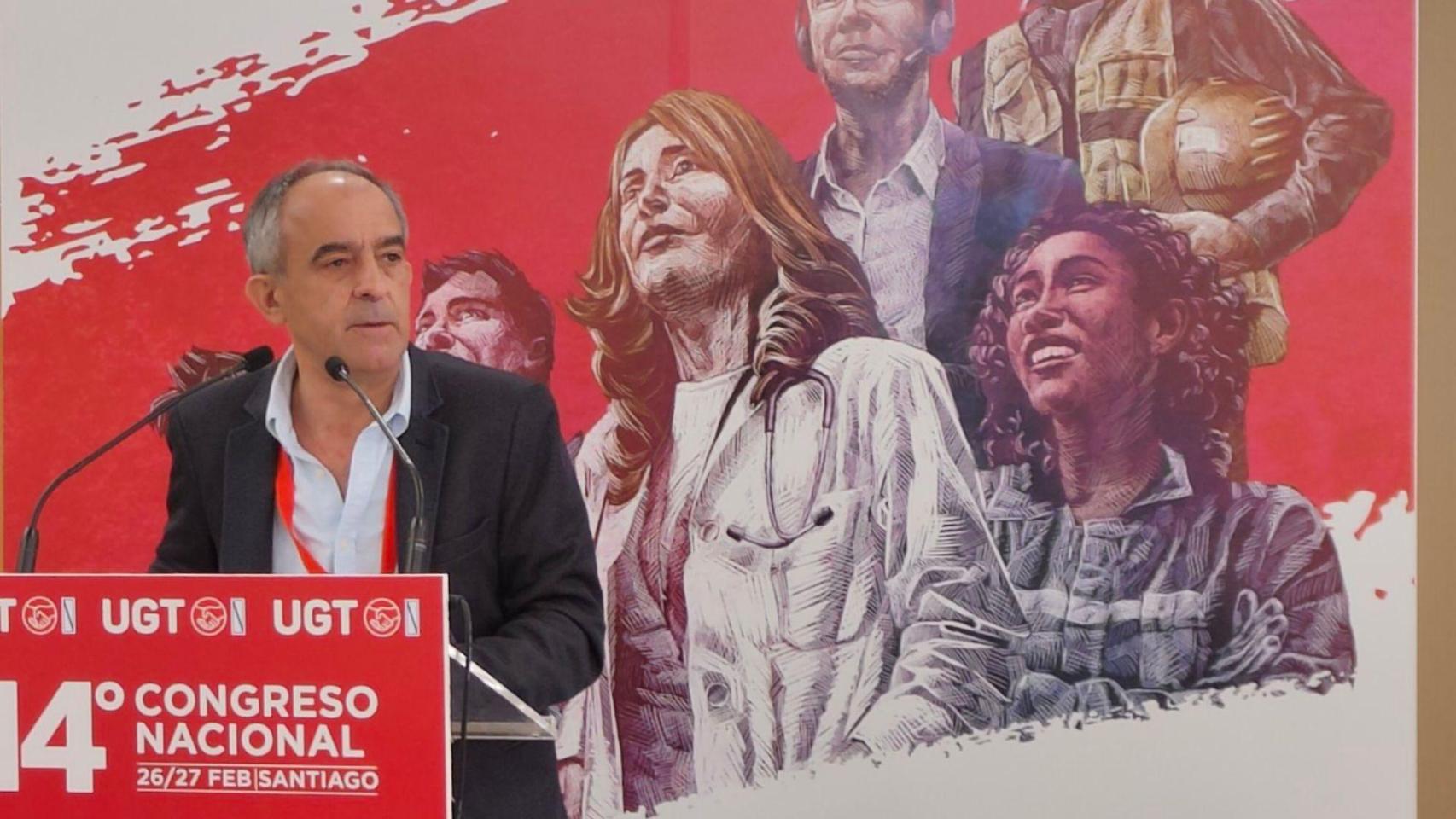 El secretario xeral de UGT Galicia, José Antonio Gómez.