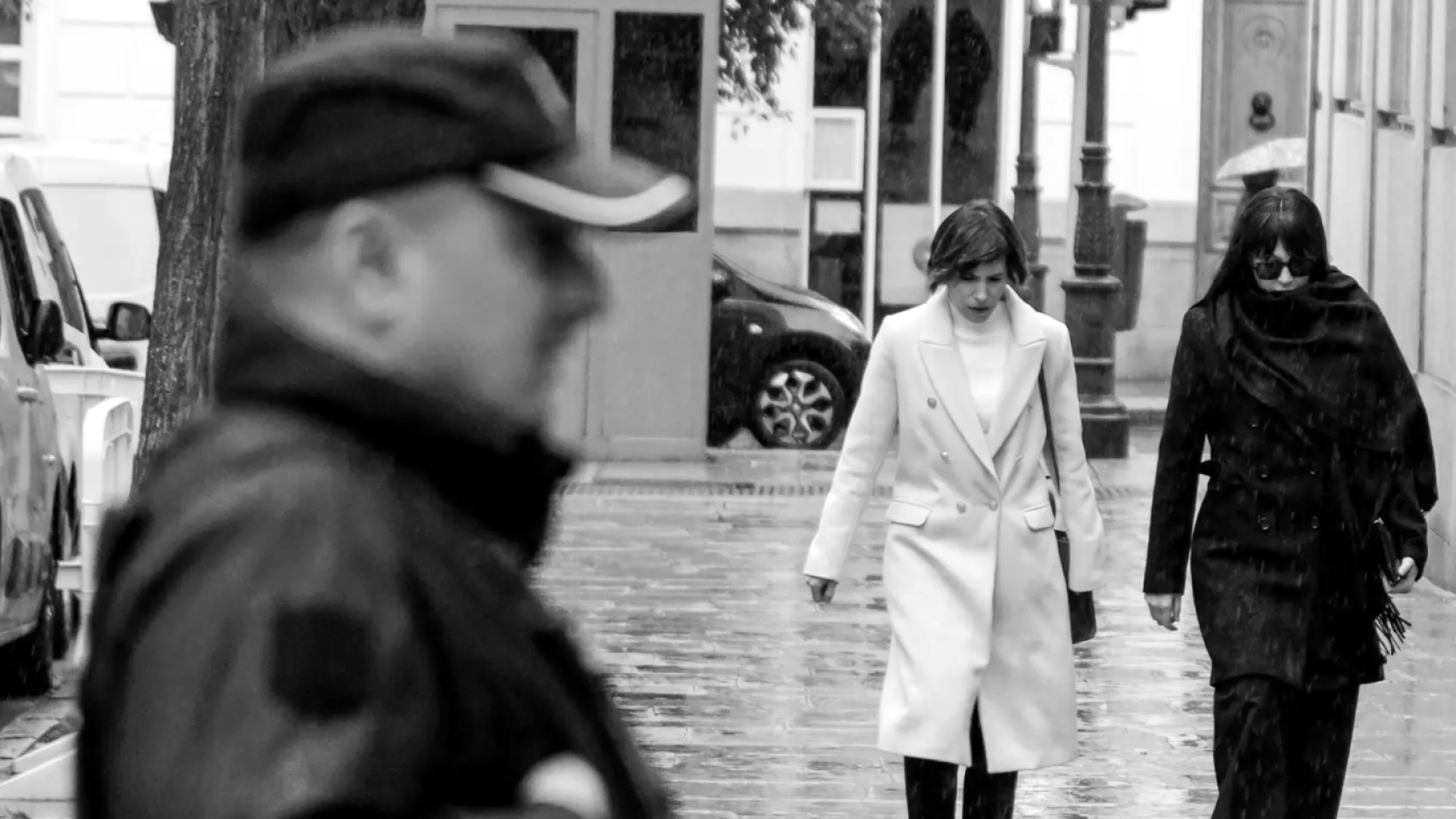 Jésica Rodríguez (a la derecha), este jueves a su llegada al Tribunal Supremo.