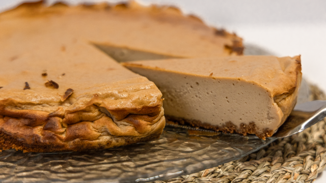 Una de las tartas de queso de la tienda.