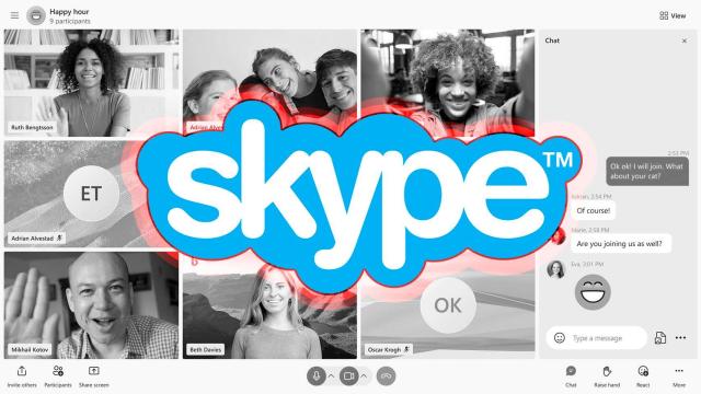 Fotomontaje de Skype