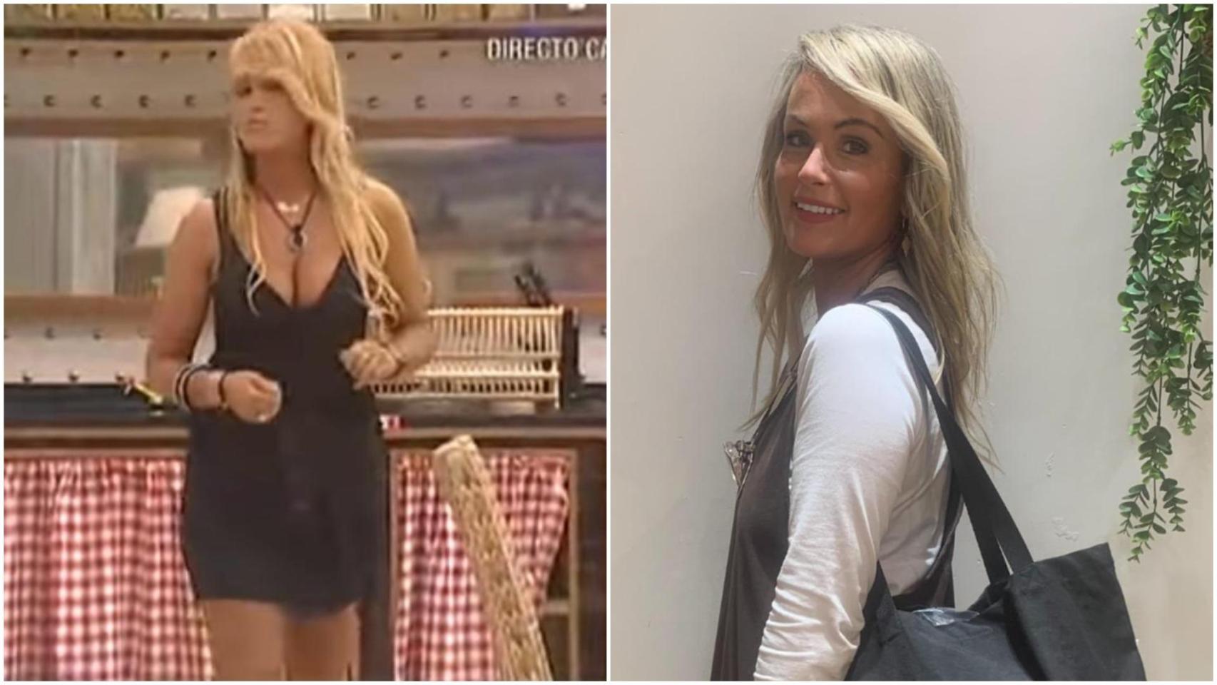 Saray Pereira cuando participó en Gran Hermano y ahora.