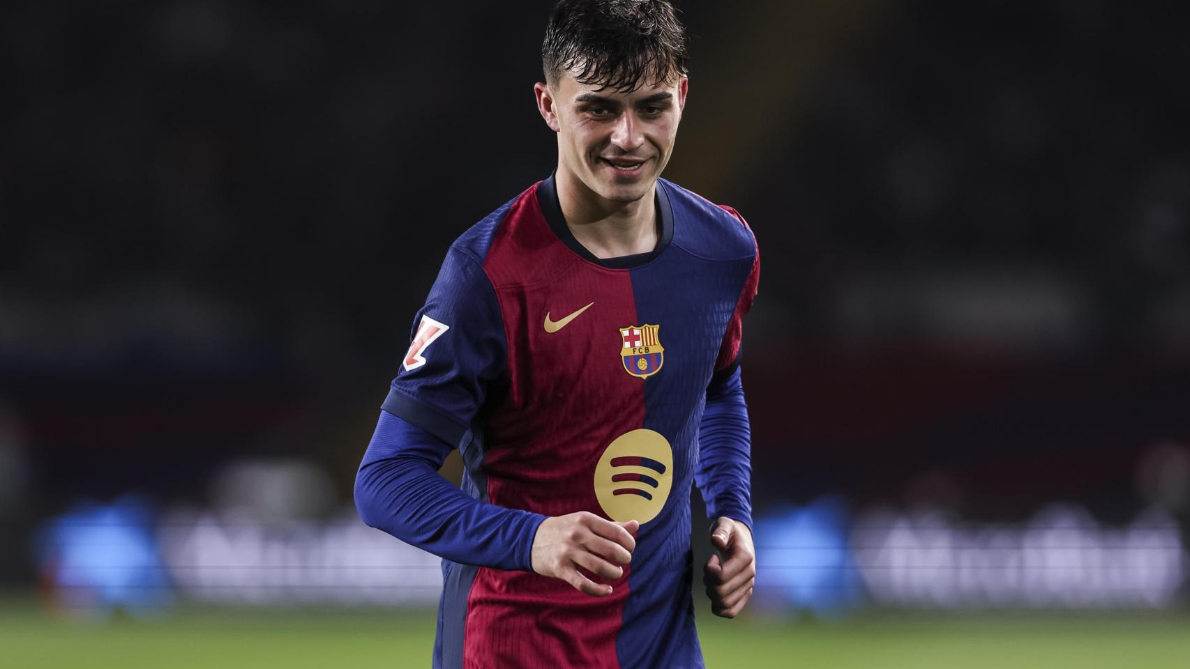 Pedri, en un partido del FC Barcelona