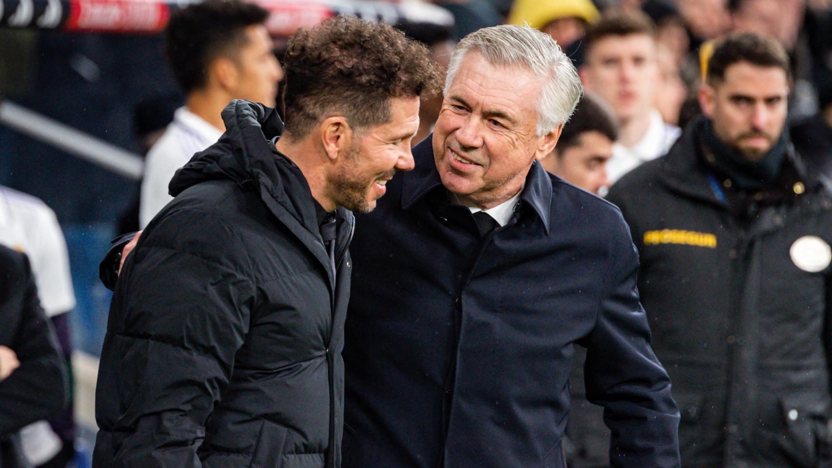 Simeone y Ancelotti