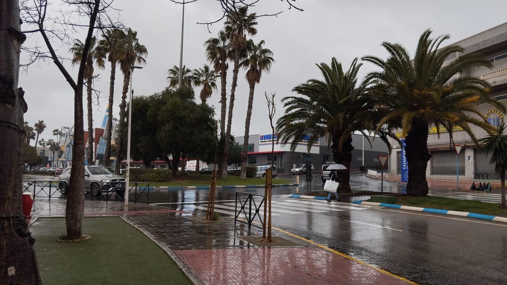Una calle de Torrevieja este miércoles 5 de marzo, municipio afectado por las lluvias.
