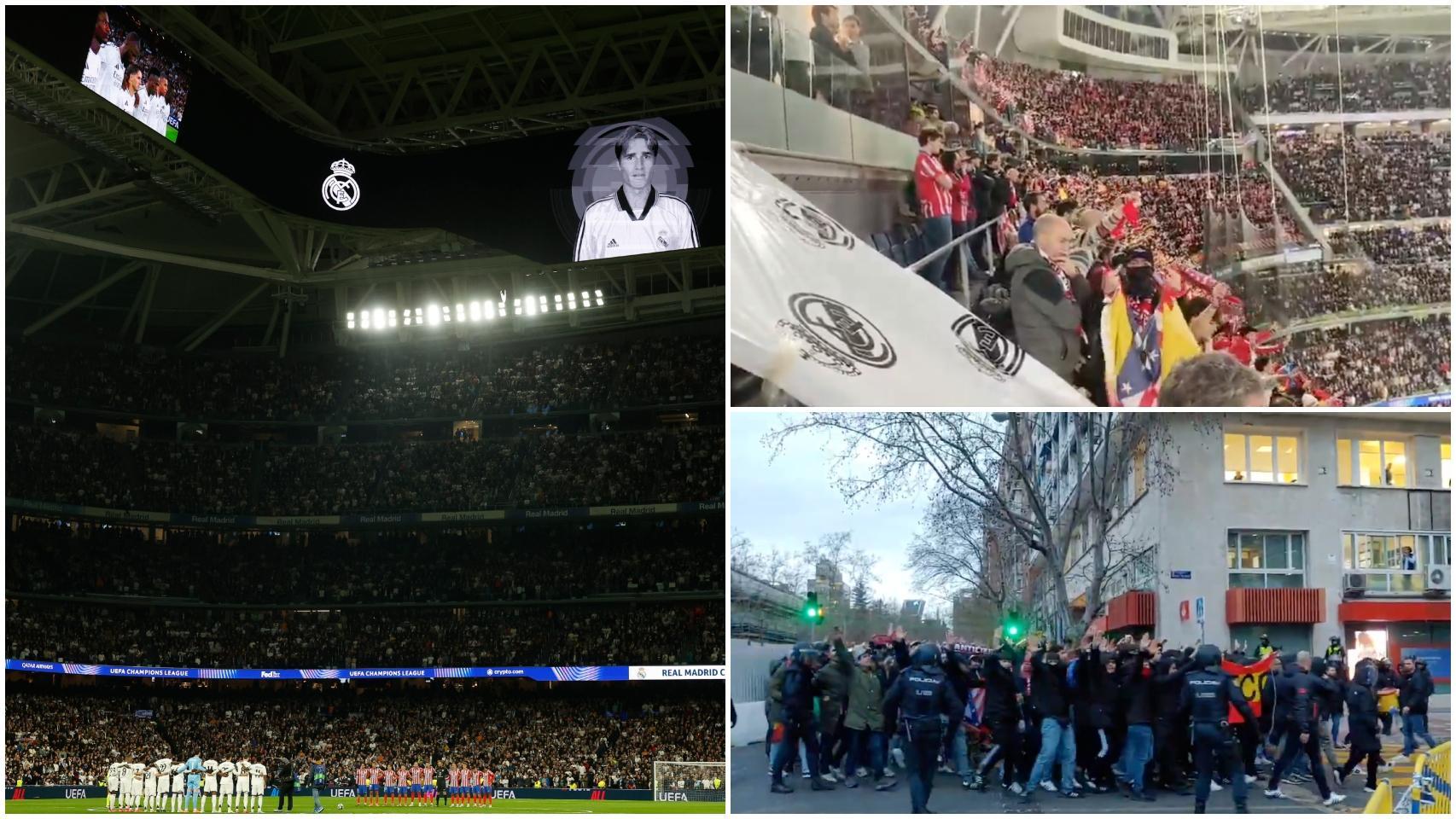 Los ultras del Atleti la liaron en el derbi del Santiago Bernabéu