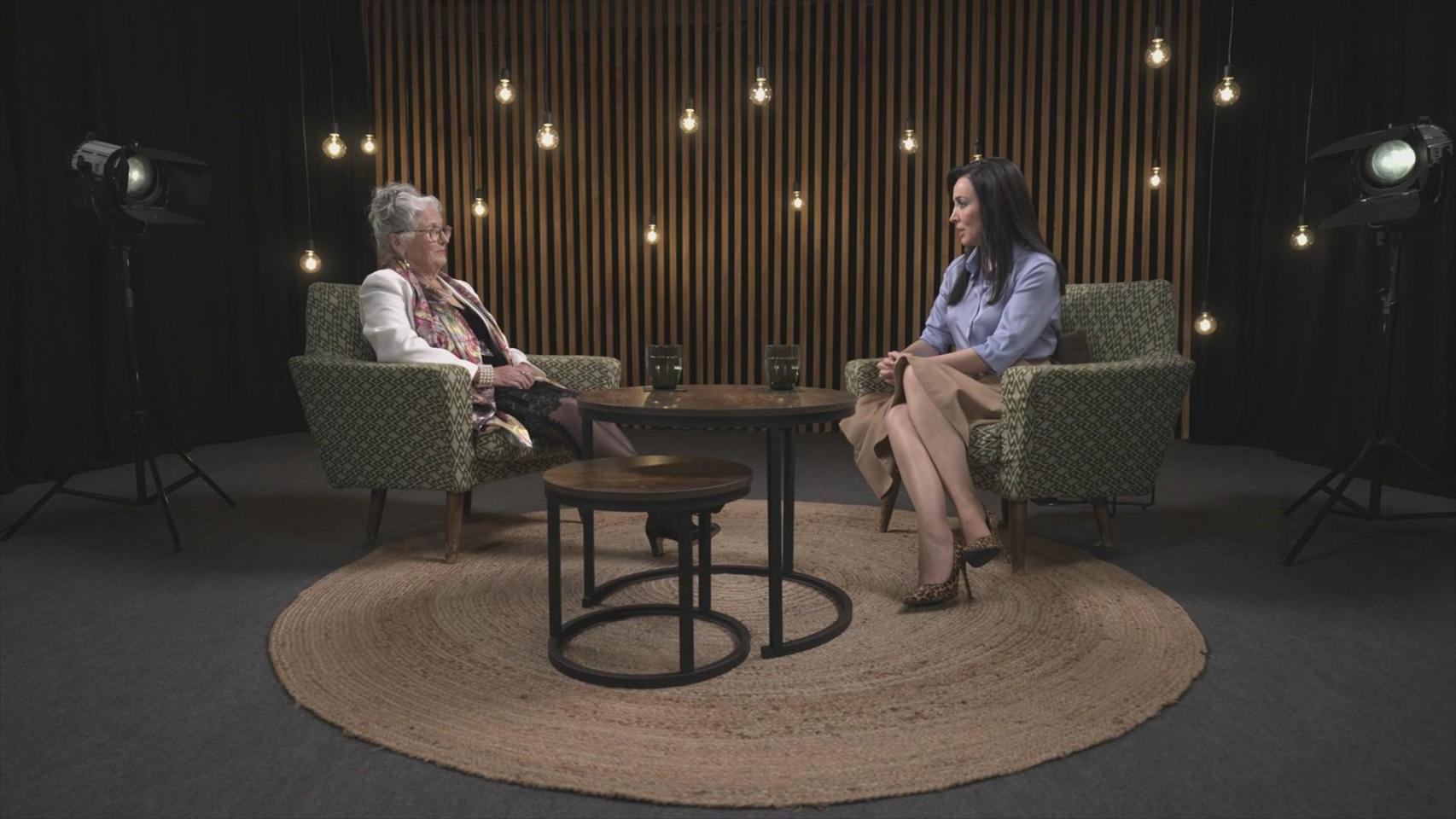 Justina Llorente, en el programa Madres: Voces desde el alma, con Cruz Sánchez de Lara.