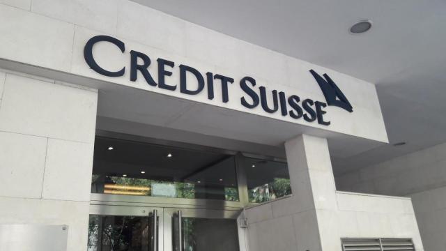 Entrada de Credit Suisse España en la calle Ayala, Madrid.