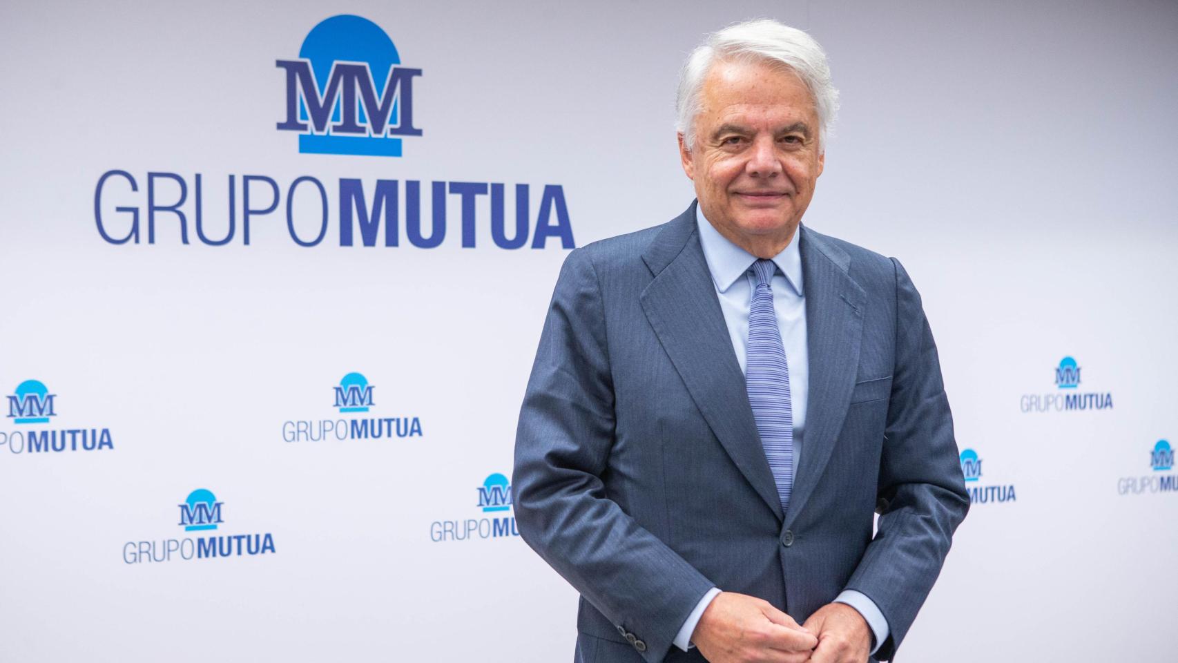 Ignacio Garralda, presidente de Grupo Mutua, en la presentación de resultados del jueves.